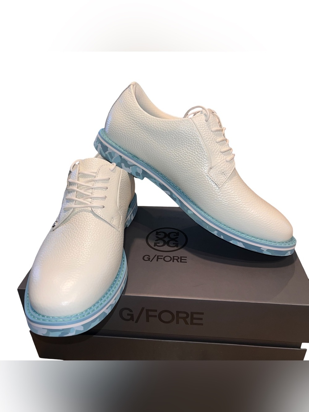 G/Fore Men’s Gallivanter Blue Camo Golf Shoes Discontinued color 11.5 NEW IN BOX